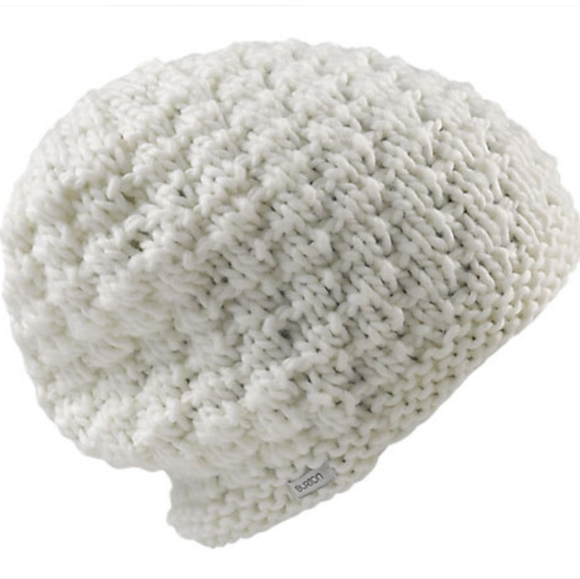 Burton Accessories - Burton Stout White Big Bertha Acrylic Knit Hat